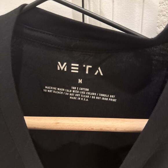 Meta Datto Black Graphic T-Shirt, Men's Small - Picture 2 of 3